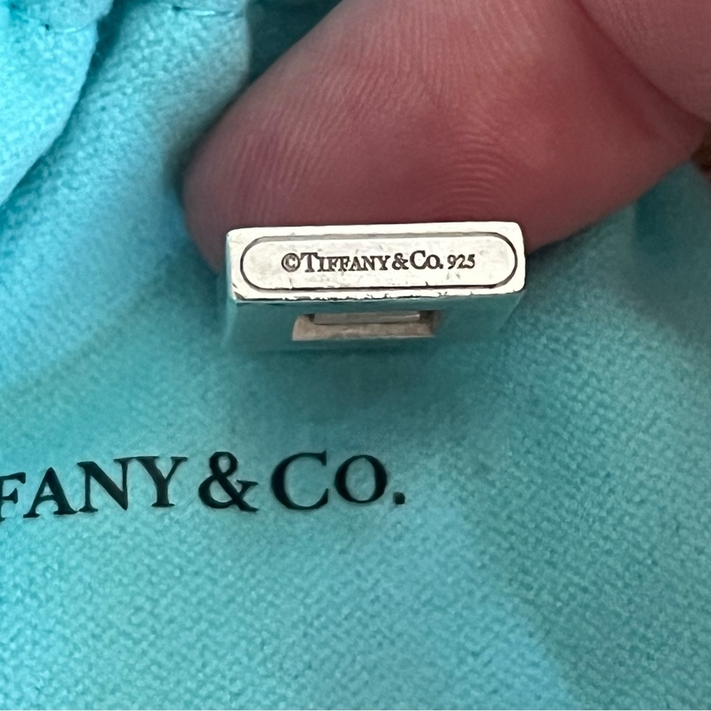 Authentic Tiffany & Co. - Initial "E" Padlock Cha… - image 2